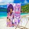 1pc Anime A-AphmauS1 Beach Towel with Custom Name, Beach/Swimming/Bath/Picnic/Camping Towel, Suitable for Seaside Beaches