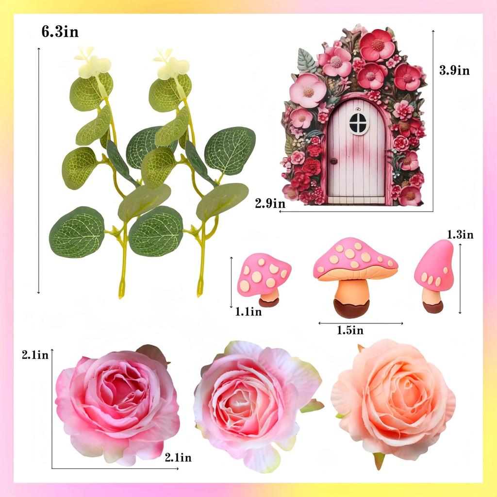 Fairy Cake Topper Butterfly Cake Decoration Mushroom Cake Decorations Fairytale Theme Party Decorations