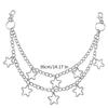 Unisex Punk Metal Pentagram Pendant Chain Bag & Pants Accessory