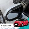 For Toyota Yaris XP210     ABS Car Rearview Mirror Rain Eyebrow Sequin Trims Sticker Car Decoration Accessories