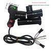 Four-Light Throttle Twist Grip with Three-Speed Digital Display for Electric Bikes