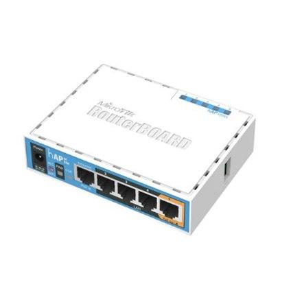 MikroTik | hAP Ac Lite | RB952Ui-5ac2nD | 802.11ac | 2.4/5.0 | 867 Mbit/s | 10/100 Mbit/s | Ethernet LAN (RJ-45) Ports 5 | MU-MiMO Yes | PoE In/out