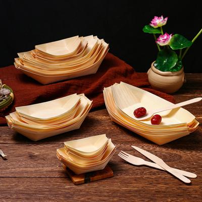 Convenient Japanese Style Tableware Smooth Dessert Salad Appetizer Food Serving Boat Kitchen Supplies Sushi Serving Dish