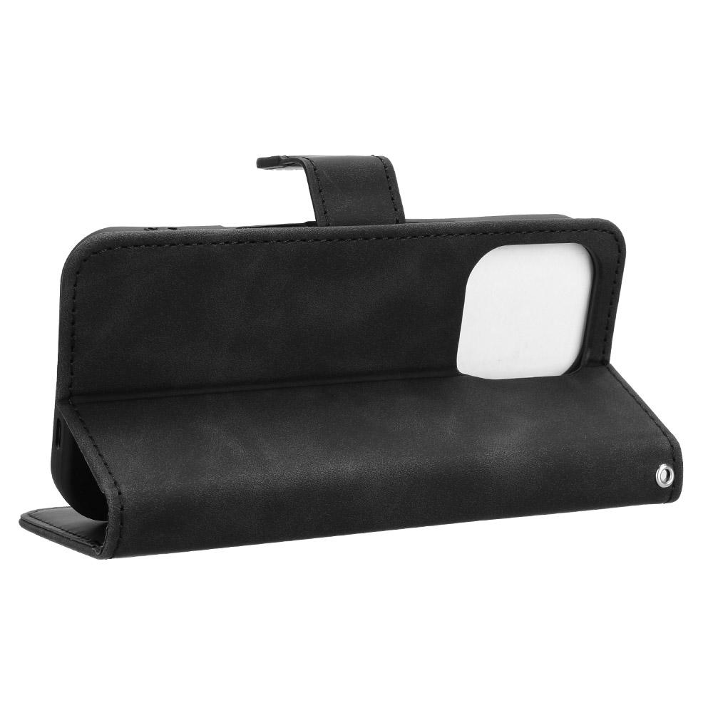 For iPhone 16 Pro Leather Case Skin-Feel Anti-Drop Wallet Flip Phone Cover