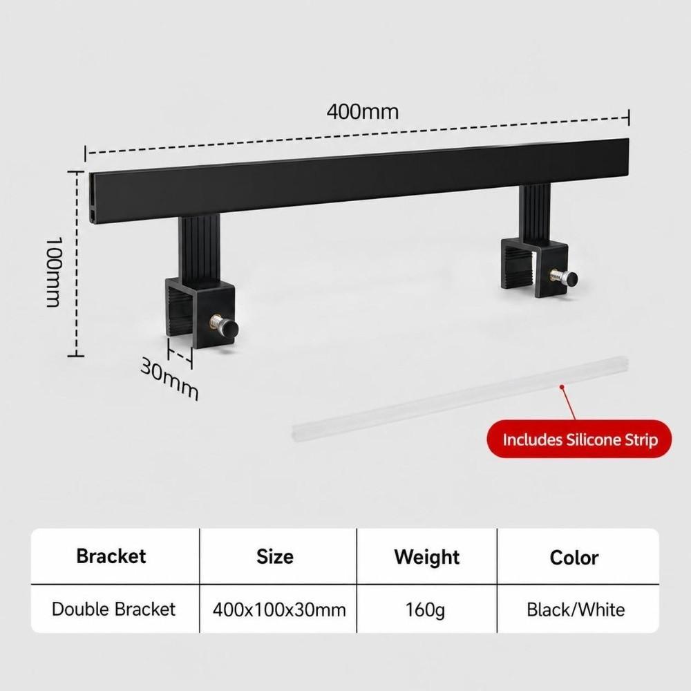 Durable Hard Plastic POP Sign Holder Adjustable C-Clamp Retail Poster Clip Banner Holder Supermarket