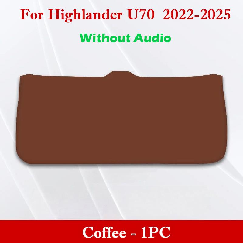 For Toyota Highlander U70 U50 U40 2009-2026 Car Trunk Door Anti Kick Pad Tailgate Protection Mat Cargo Liner Interior Accessorie