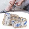 Diamond Ribbon, Dazzling 2.5cm DIY Diamond Mesh Wrap Roll Crystal Rhinestones Chain Trim Ribbon Decoration (Sapphire Blue Stone + Gold Bead Chain)