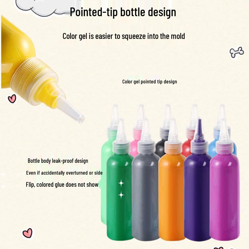 100ml Waterproof Acrylic Paint Set for Children's DIY Projects & Plaster Dolls.