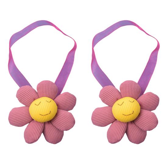 2Pcs Entzückende Vorhang Seil Elastische Gute Fixierung Handgemachte Kinder Schlafzimmer Blume Vorhang Verband Haushalts Liefert