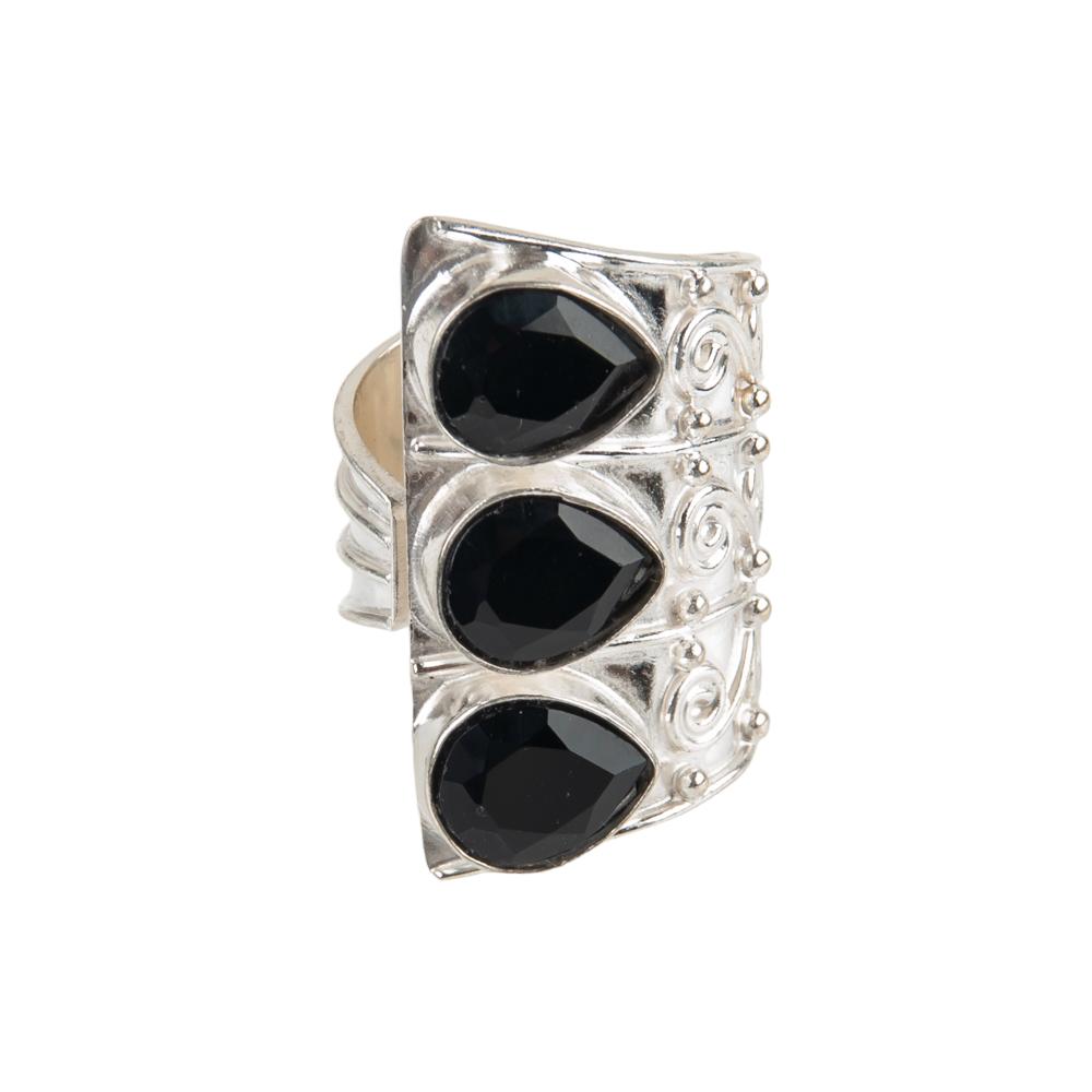 Black Onyx Gemstone 925 Sterling Silver Jewelry Handmade Ring For Birthday Gift RR-20-12