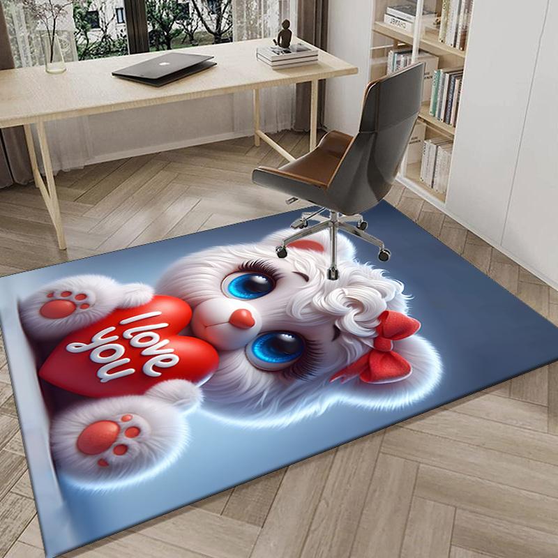 Teddy Bear Night Sky Carpet, Chair Rug,Rug for Office Bedroom living rooms, Doormat decor Fan Gift Christmas Gift