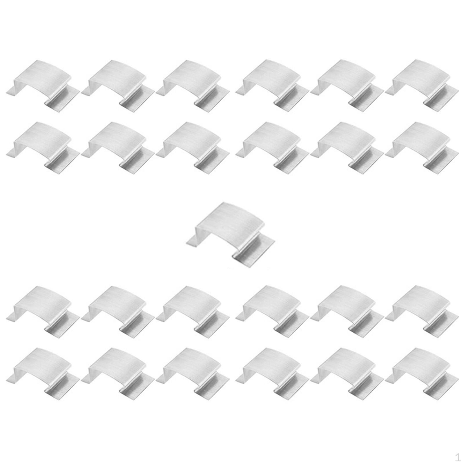 

Клипсы для стекла теплицы Фиксирующие зажимы Портативные из нержавеющей стали Остекление Пружинные Г 25pcs