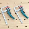Aluminum Alloy Ratcheting Table Clamp Quick Ratchet 160mm Clamping Range Bar Clamp Alloy Steel Upgrade Version Guide Rail Clamps
