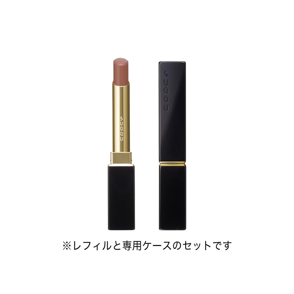 SUQQU Velvet Fit Lipstick 02 Fragrance Wood - KOUBOKU <Refill + Case Set>