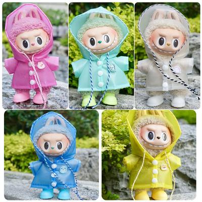 For 17cm Labubu Doll Clothes Fashion Clothes Raincoats Doll Clothes Color Match Clothes Dolls Accessories Cute Decoration Little Clothes
