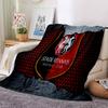 Stade Fc Emblem Flannel Blanket, Soft Polyester, Modern Design, All-Season for Camping, Travel, Gifts for Holidays or Birthdays