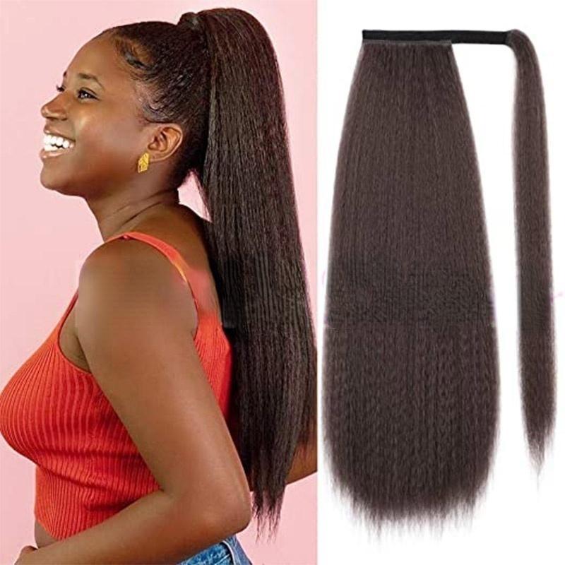 

Регулируемый ремешок кудрявый яки хвост шиньон для женщин с гребнем синтетический хвост ложный наращение волос