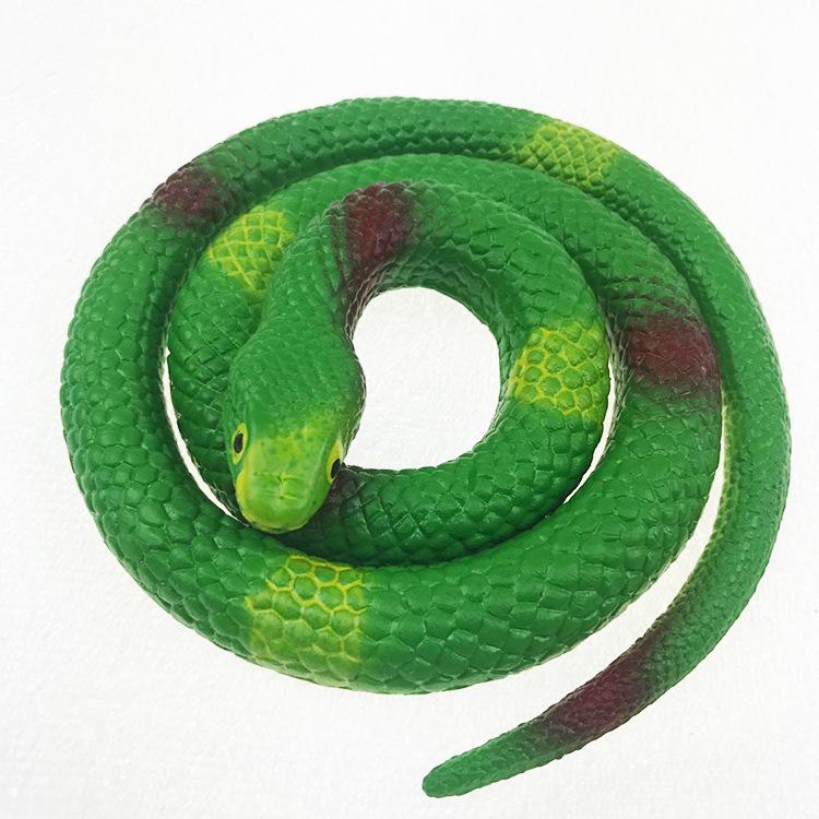 Realistic Cobra Snake Toy - Soft Rubber Prank Snake for Halloween