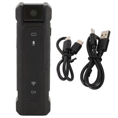 1080P Body Worn Camera Portable Sound Video Recording Alarm Function 180 Degree Rotating Lens