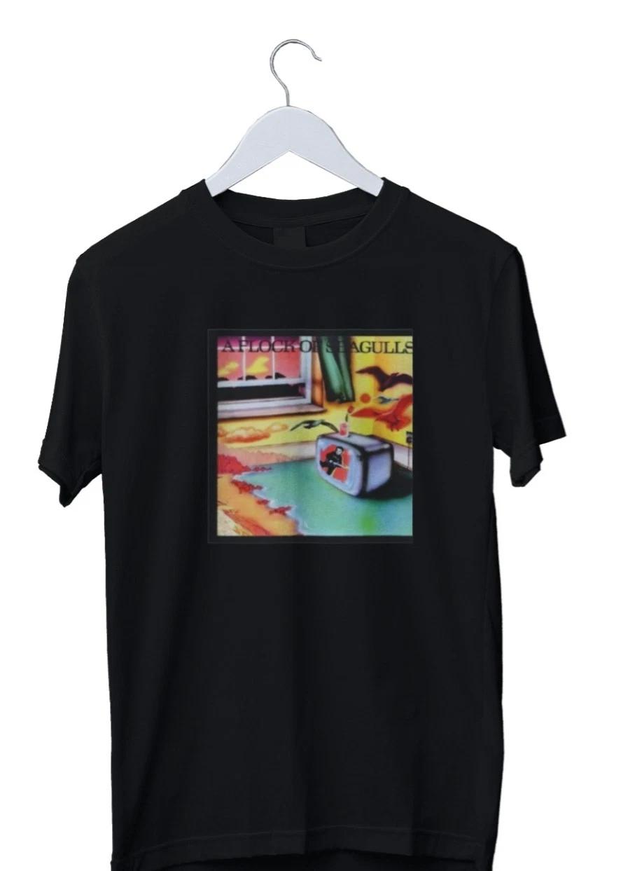 Men s Classic Graphic A Flock of Seagulls Classic 80 s Graphic Prin... M