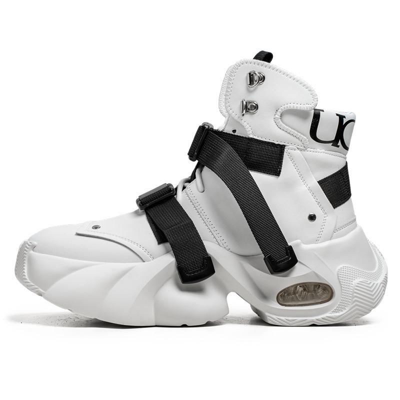 Air Cushion Daddy Men's Shoes Platform Martin Boots New Breathable Sports Leisure Invisible Height Boots