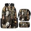 Set Zaino a 3 Pezzi Borsa a Tracolla Astuccio Slipknot Tessuto Oxford Per Materiale Scolastico