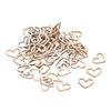 200pcs Heart Embellishments Delicate Hollow Heart Shape Wooden Ornament For Scrapbook Listing DIY Hand Made Crafts
