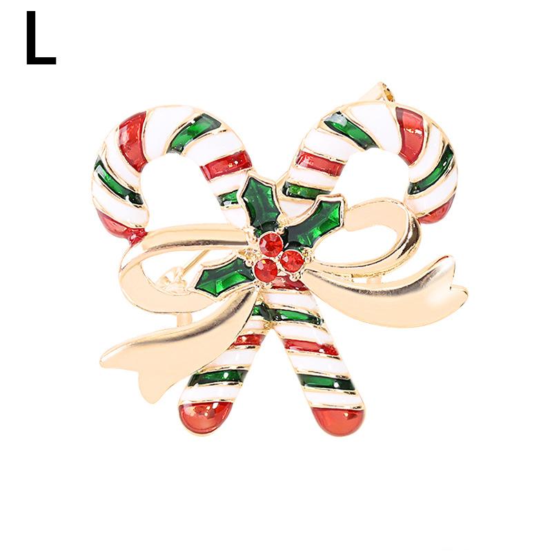 1PC Crystal Deer Brooch Pins Women's Christmas Brooch Jewelry Decoration Santa Claus Party Gifts