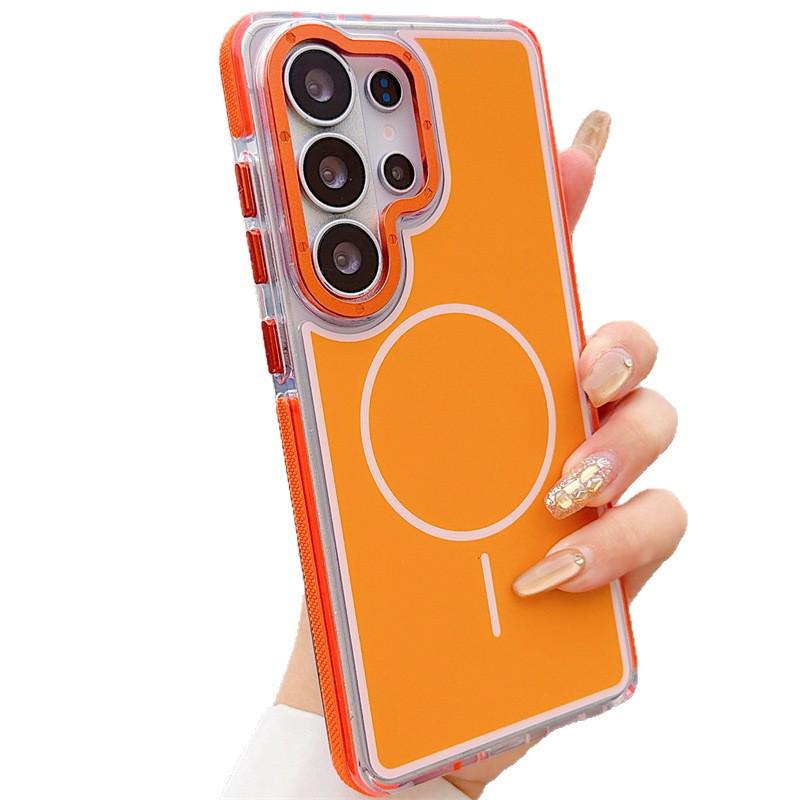 Dual-Color Magnetic Case for Samsung S26 Edge & Compatible Models S25 Ultra/S24