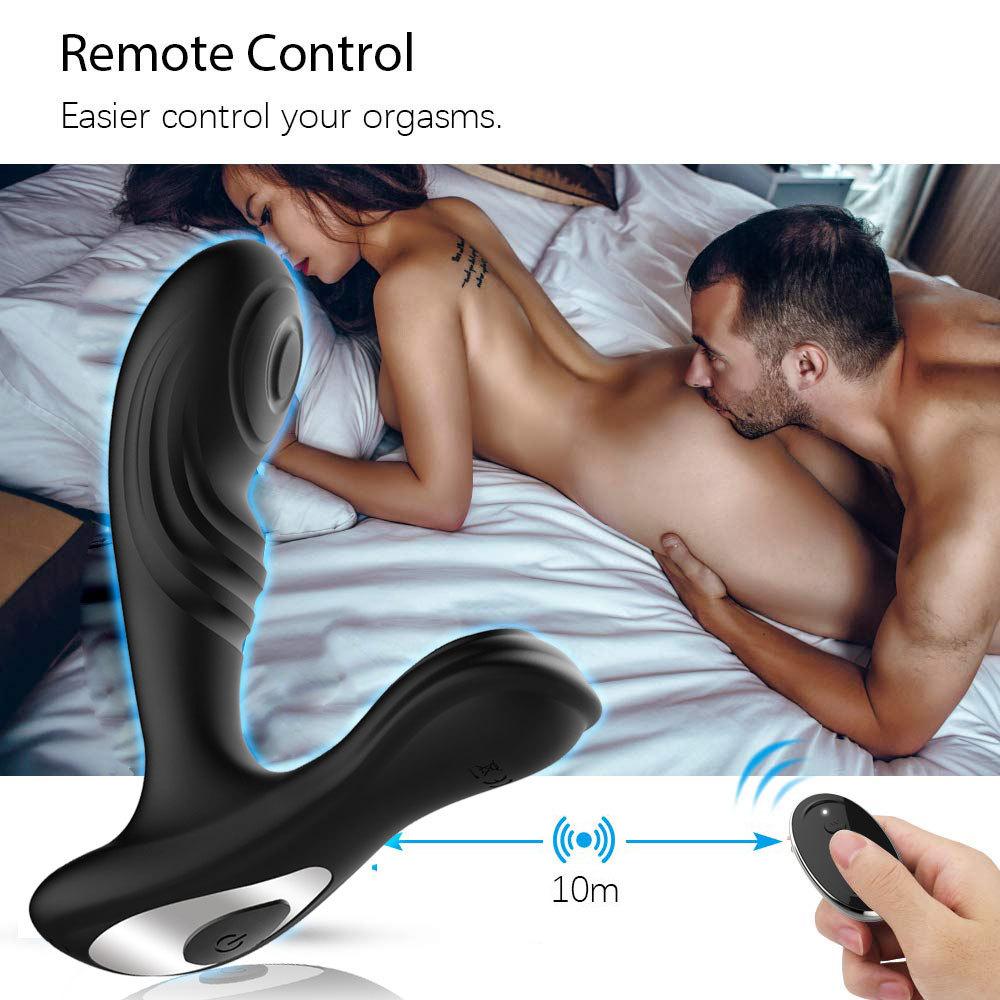 Male Prostate Massager Anal Butt Plug Vibrators for Men Masturbator Remote Control Dildo Vibrator Sex Toys for Woman