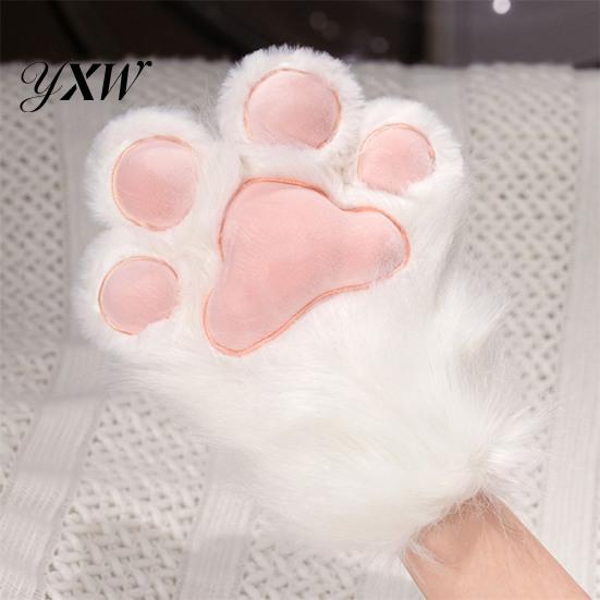 Plush Animal Paw Gloves 1Pc Glove Boot Furry Shoe Fuzzy Cute Cosplay Paws Cat Accessories for Costume Parties Theme
