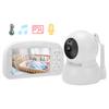 Baby Monitor 5in HD Screen 2.4GHz Wireless Digital Infrared Night Vision 100?240VEU Plug