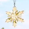 Cross-border Exclusive Snowflake 4 Christmas Tree Pendant 2025 Artificial Crystal Car Hanging