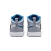 Air Jordan 1 middelhoge peuterschoenen grijs/blauw BQ7196-014