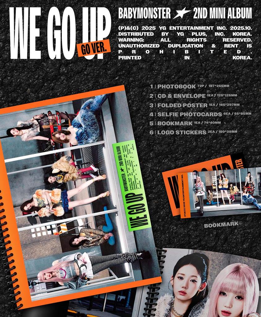 (WE/GO/UP ver.) BABYMONSTER [WE GO UP] 2° Mini Album