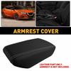 Fit 2016- Nissan Maxima Center Console Lid Armrest Leather Cover Gray Stitch