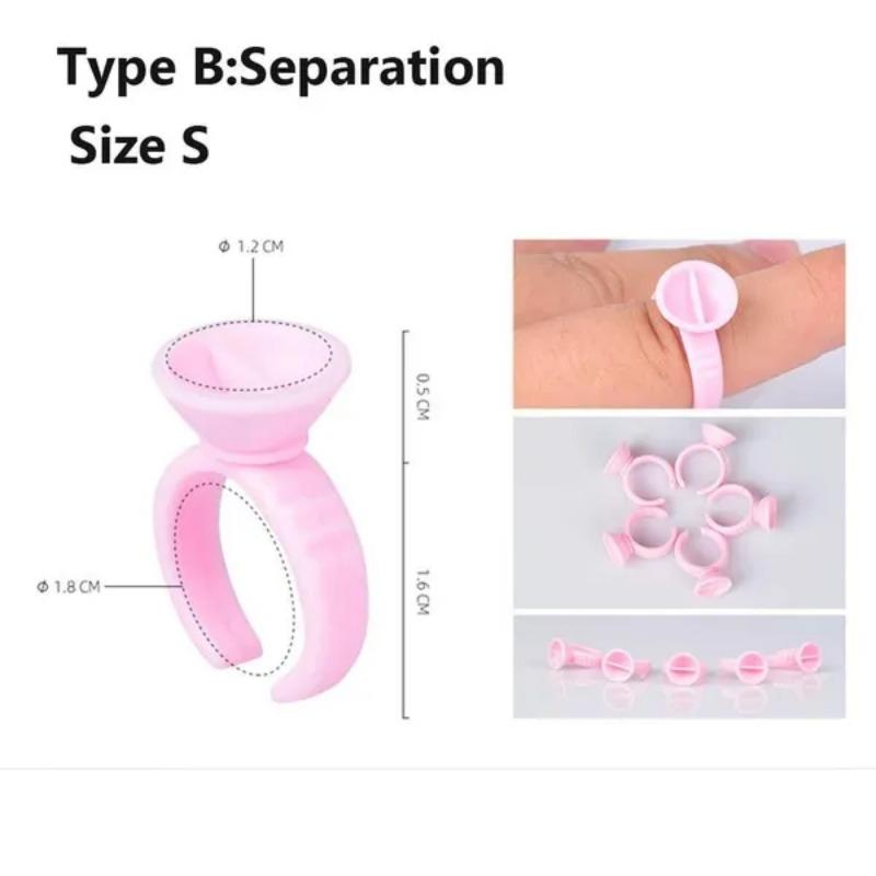 100 Pcs/set Disposable Mini Tattoo Ink Cup For Tattoo Supplies Accessorie Eyelash Grafting Glue Cup Makeup Tools