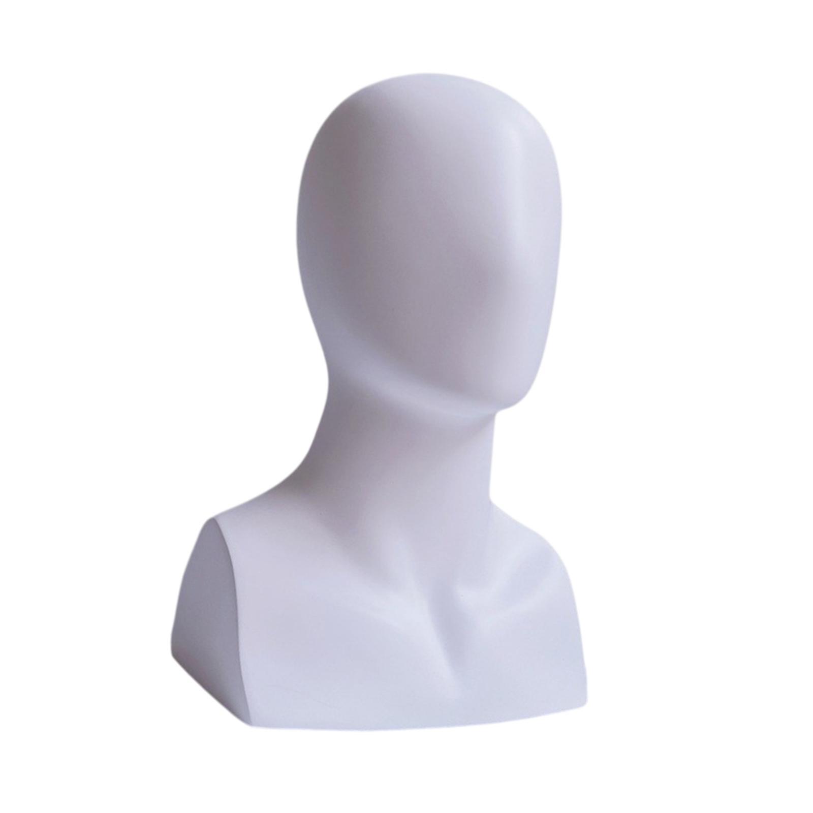Mannequin Head Manikin Head Multifunctional with Shoulder Wig Display Stand for