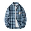 Männer Hemd Plaid Lose Straße Langarm Casual Shirt Schwarz Übergroßen Weiche Hemd Frühling Herbst