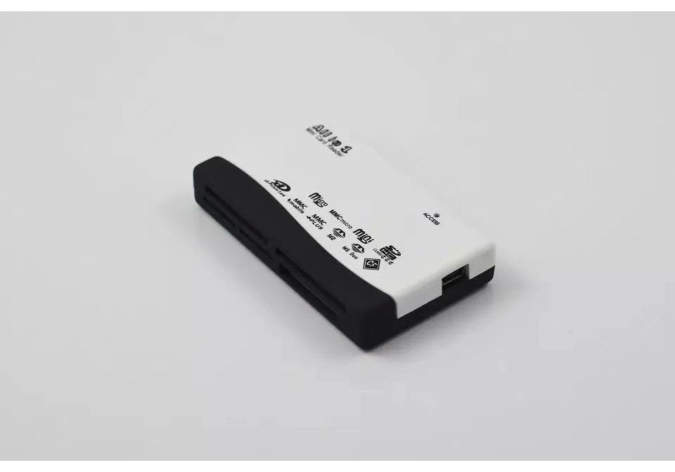 In Stock USB Multi-function Six-Port Mobile Phone & Camera High-Speed Card Reader with Password Protection