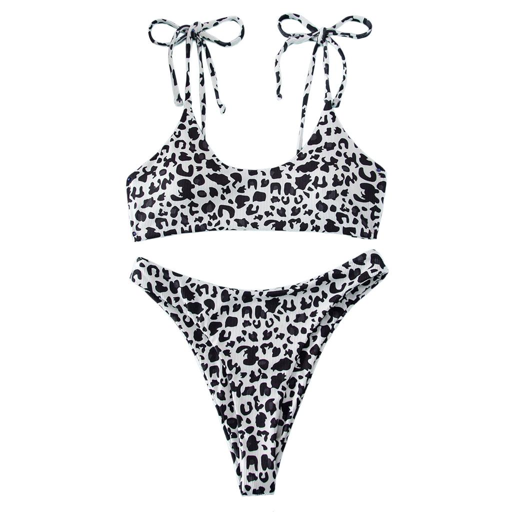 Women Diamond Decoration Bikini Set Push Up Swimsuit Beachwear Padded Swimwear