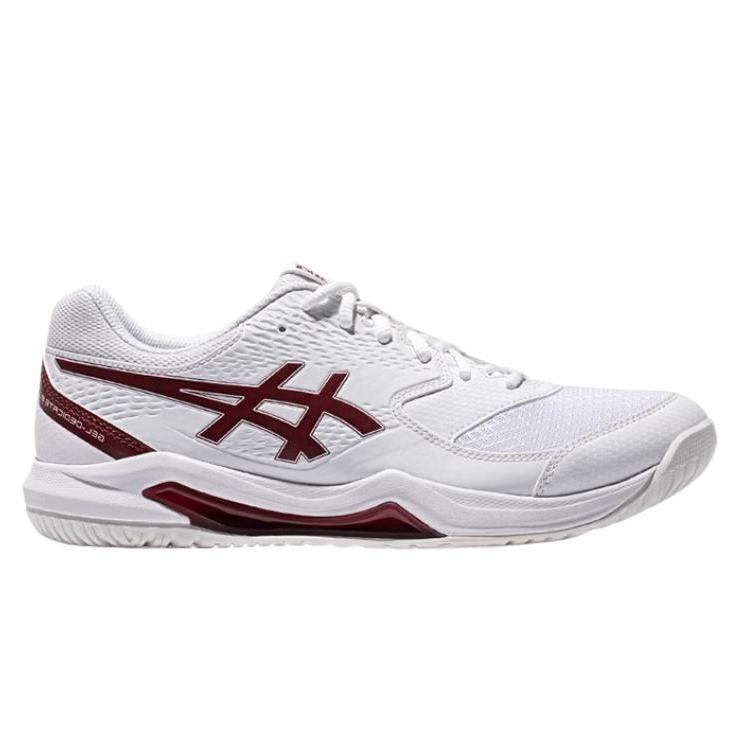 Asics Gel-Dedicate 8 Comfortable Versatile Shock Absorption Impact Resistance Rebound Low-Top Tennis Shoes Unisex Sneaker White 1041A237-100