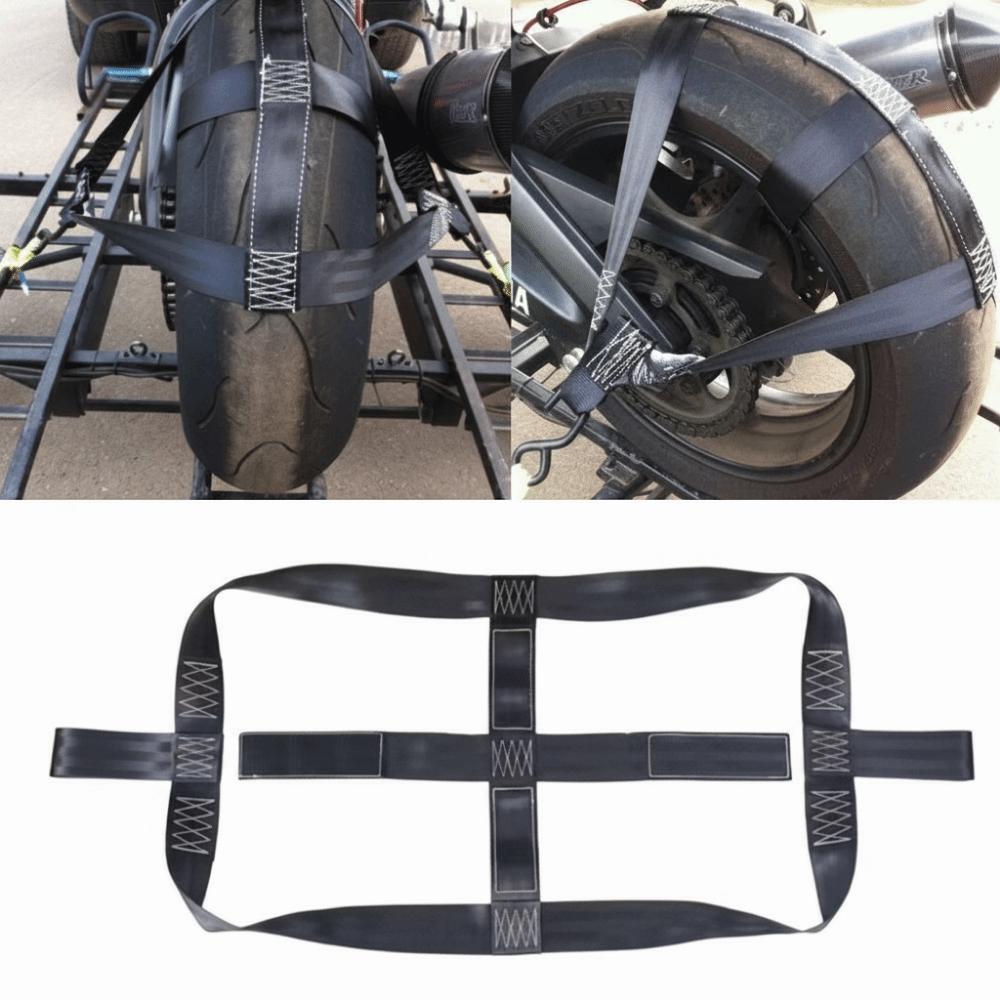 Universal Motorcycle Rear Wheel Strap Foldable Motorcycle Tie Down Strap Motorcycle Towing