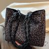 Lazy Wind Leopard Print Tote Bag Autumn New Fashion Niche High Value Large Capacity Shoulder Bag