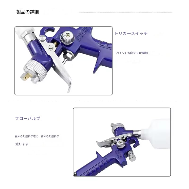 zmart 0.8mm Nozzle Professional HVLP Spray Gun Airbrush Car Aerograph H-2000 Mini Paint Automotive Aerograph Air Gun