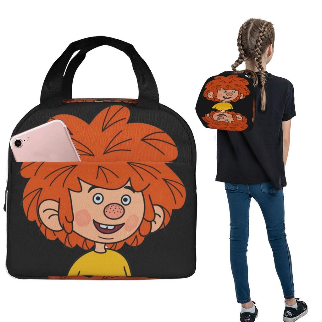 Pumuckl Insulated Lunch Bag for Women Kids Portable Food Boxes Thermal Lunch Box Tote