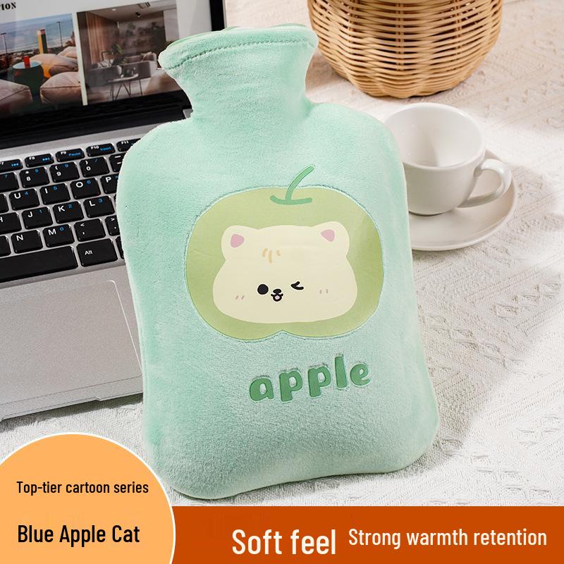 Kaqikete Cute Cartoon Plush Refillable Winter Hot Water Bottle & Hand Warmer
