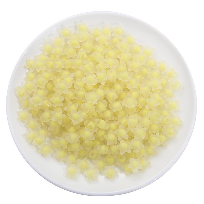 Frosted Acrylic Round Beads for DIY Jewelry and Beading Accessories