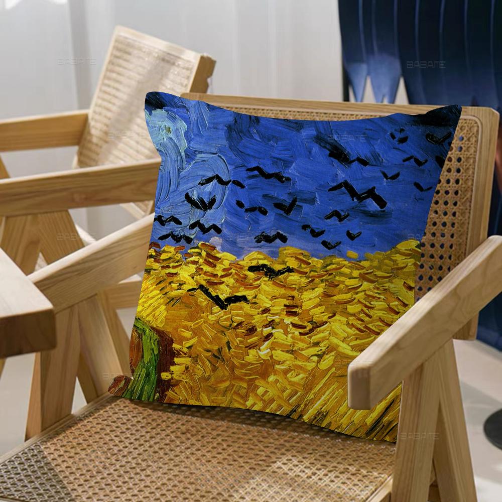 Van Gogh Starry Sky Pillowcases Home Bedding Decorative Pillow Cover Wedding Super Soft Pillow Case