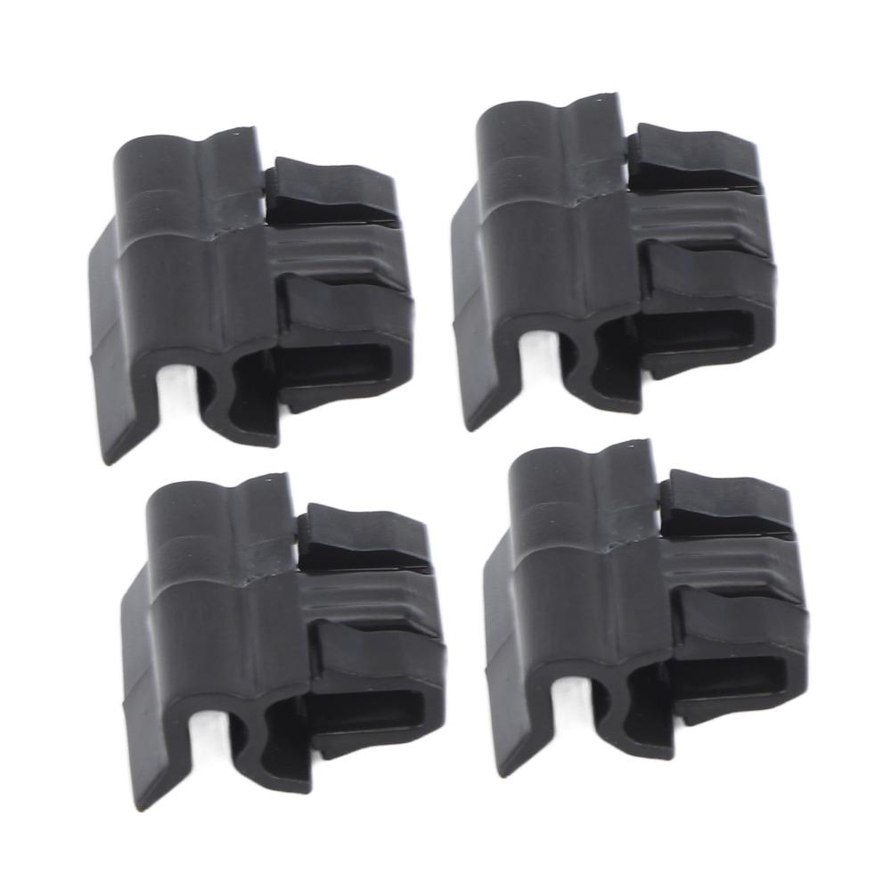 4pcs Set 1472872 00 C Front Bumper Buckle 1106961 00 C Black Hood Buckle Hood Trunk Clip for Tesla Model 3 2017 To 2025